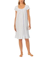 Eileen West Women's Cotton Cap-Sleeve Floral Nightgown