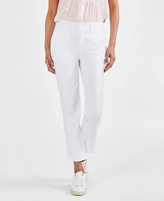 Style & Co Women's Mid-Rise Straight Leg Chino Pants, Created for Macy's