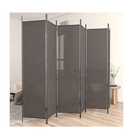 vidaXL 6-Panel Room Divider Anthracite 118.1"x78.7" Fabric