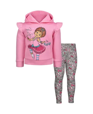 Disney Fancy Nancy Toddler Girls Fleece Hoodie & Leggings Clothing Set Toddler| Child