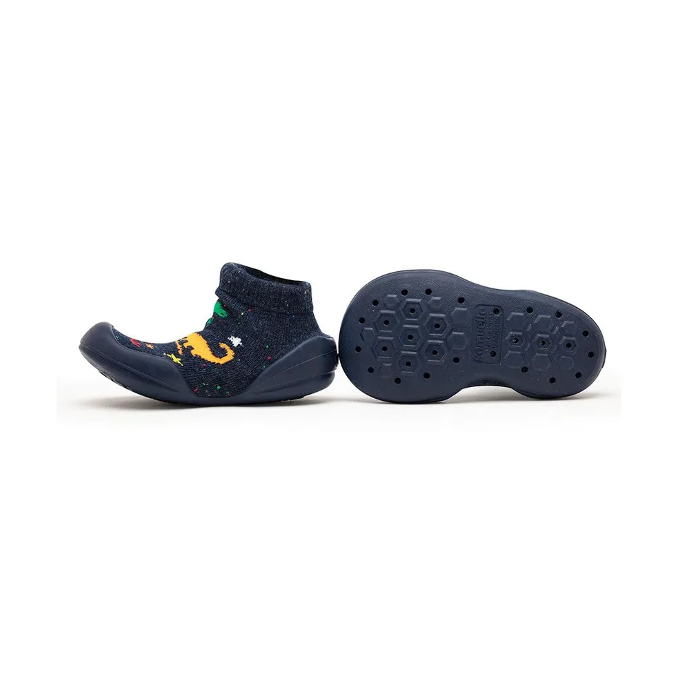 Komuello Infant Boys Breathable Washable Non-Slip Sock Shoes Dinos
