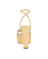 Nine West Women's Irna Tapered Heel Open Toe Dress Sandals