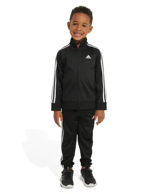 adidas Little Boys Tricot Jacket and Jogger Pants, 2-Piece Set