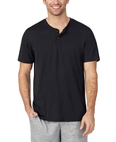 Cuddl Duds Men's Far-Infrared Enhance Sleep Short Sleeves Henley Top