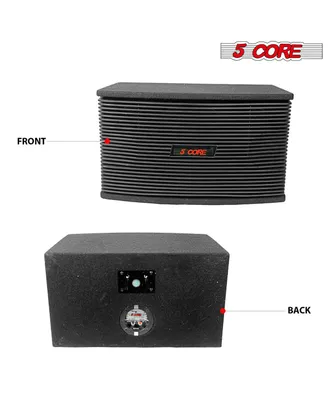5 Core Dj speakers 8" Pa Speaker System 80W Rms Pa System Tough Abs Cabinet Speak on Connection 8 Ohm Portable Sound System w Subwoofer -Ventilo 890