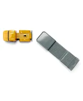 Yellow Semi Truck with Low Loader Trailer and Yellow Loader by Siku 1616