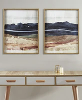 Ink+Ivy Dreaming Abstract Landscape Diptych 2-Pc Framed Glass Wall Art Set