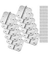 12-Count 3.5" Interior Door Hinges - Polished Chrome - Cauldham