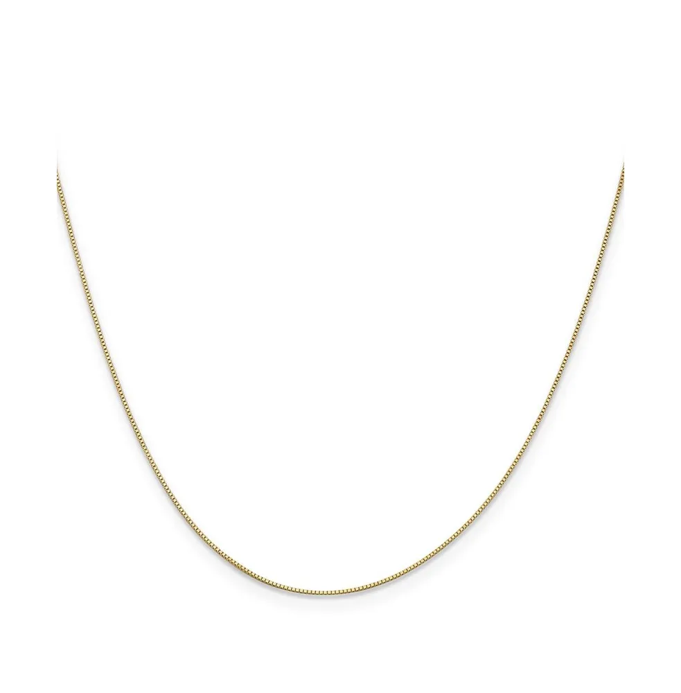 18k Yellow Gold 16" Box with Spring Ring Clasp Chain Necklace