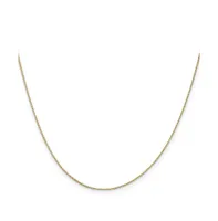 18k Yellow Gold 16" Box with Spring Ring Clasp Chain Necklace