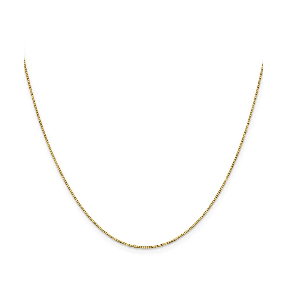 18k Yellow Gold 16" Box with Lobster Clasp Chain Necklace