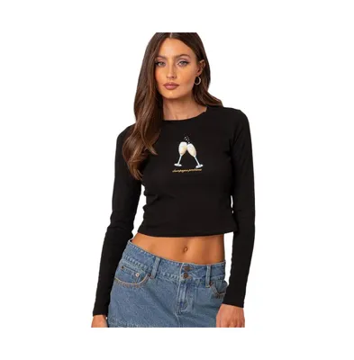 Women's Champagne problems long sleeve t shirt