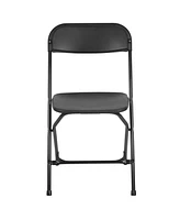Set Of 10 Stackable Folding Plastic Chairs