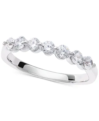 Diamond Seven Stone Band (1/2 ct. t.w.) in 14k White Gold