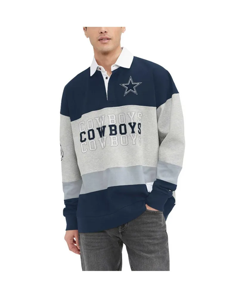 Men's Tommy Hilfiger Gray/Navy Dallas Cowboys Eric Color-Block Polo