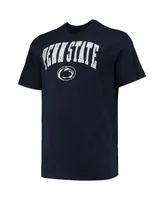 Men's Champion Navy Penn State Nittany Lions Big and Tall Arch Over Wordmark T-shirt