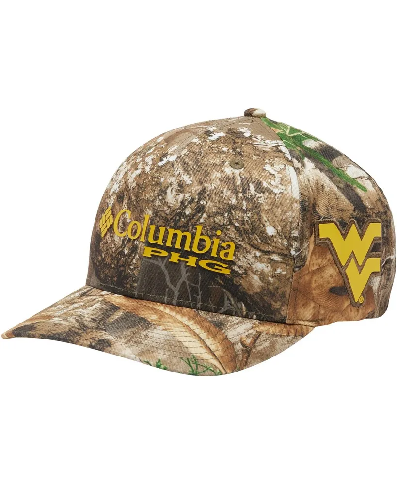 Columbia Men's Mossy Oak Camo West Virginia Mountaineers Bottomland Flex Hat - Camo