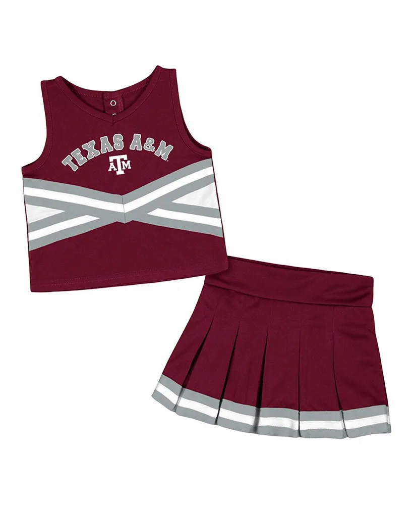 Girls Toddler Colosseum Maroon Texas A&M Aggies Carousel Cheerleader Set