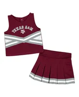 Girls Toddler Colosseum Maroon Texas A&M Aggies Carousel Cheerleader Set