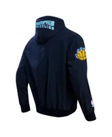 Men's Pro Standard Navy Memphis Grizzlies Hybrid Full-Zip Hoodie