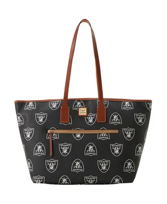 Women's Dooney & Bourke Las Vegas Raiders Sporty Monogram Large Zip Tote Bag