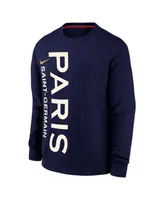 Men's Nike Navy Paris Saint-Germain Club Pullover Sweatshirt