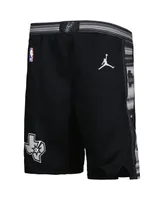 Big Boys Jordan Black San Antonio Spurs Statement Edition Swingman Performance Shorts