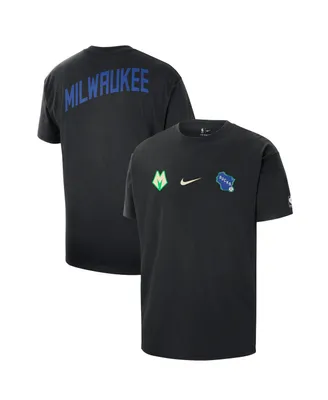 Men's Nike Black Milwaukee Bucks 2023/24 City Edition Courtside Max90 T-shirt
