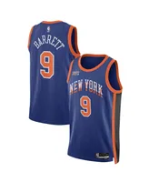 Men's and Women's Nike Rj Barrett Blue New York Knicks 2023/24 Swingman Jersey - City Edition