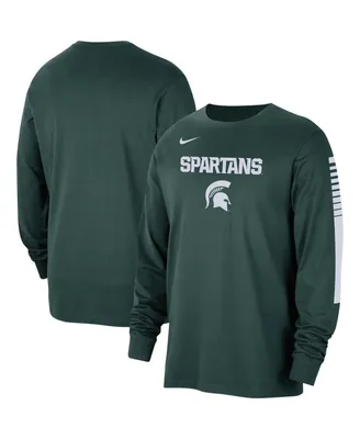 Men's Nike Green Michigan State Spartans Slam Dunk Long Sleeve T-shirt