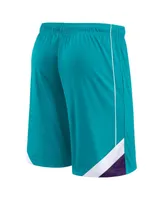 Men's Fanatics Teal Charlotte Hornets Slice Shorts