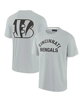 Men's and Women's Fanatics Signature Gray Cincinnati Bengals Super Soft Short Sleeve T-shirt