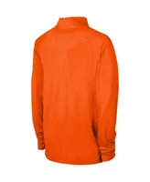 Men's Orange Denver Broncos Combine Authentic Raglan Quarter-Zip Top