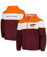 Men's G-iii Sports by Carl Banks Maroon Virginia Tech Hokies Center Line Half-Zip Raglan Hoodie Jacket