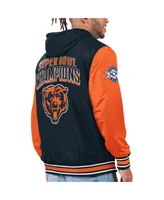 Men's G-iii Sports by Carl Banks Navy, Orange Chicago Bears Commemorative Reversible Full-Zip Jacket