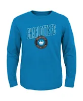 Big Boys Blue Charlotte Fc Showtime Long Sleeve T-shirt