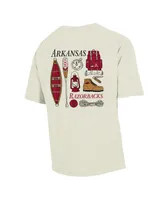 Men's Comfortwash Cream Arkansas Razorbacks Camping Trip T-shirt