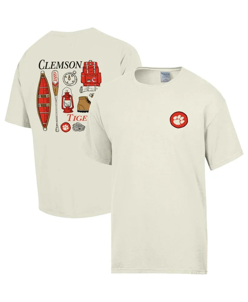 Men's Comfortwash Cream Clemson Tigers Camping Trip T-shirt