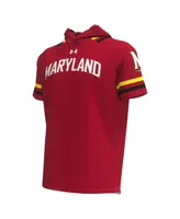 Men's Under Armour Red Maryland Terrapins Shooter Raglan Hoodie T-shirt