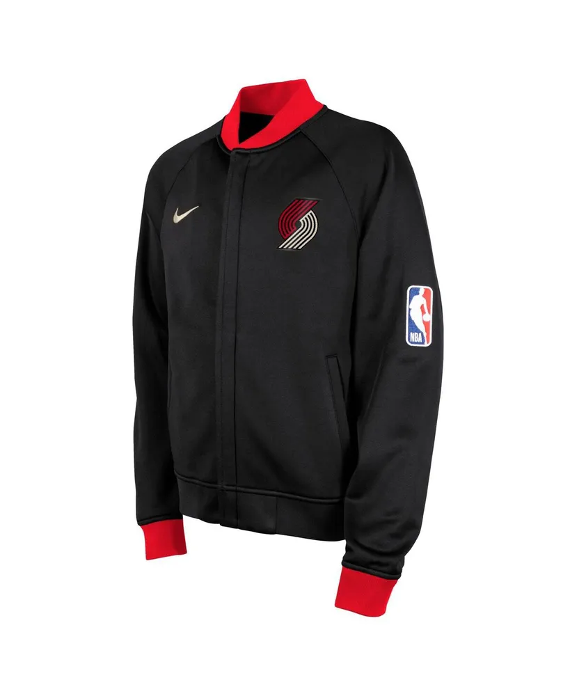 Big Boys Nike Black Portland Trail Blazers 2023/24 City Edition Authentic Showtime Full-Zip Jacket