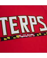 Men's Mitchell & Ness Red Maryland Terrapins Legendary Raglan Pullover Hoodie