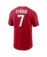 Men's Nike C.j. Stroud Red Houston Texans Player Name and Number T-shirt