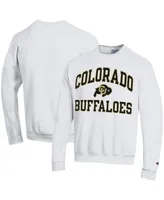 Men's Champion White Colorado Buffaloes High Motor Pullover Sweatshirt