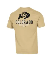 Men's Champion Gold Colorado Buffaloes Team Stack 2-Hit T-shirt