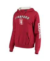 Women's Colosseum Cardinal Stanford Loud and Proud Pullover Hoodie