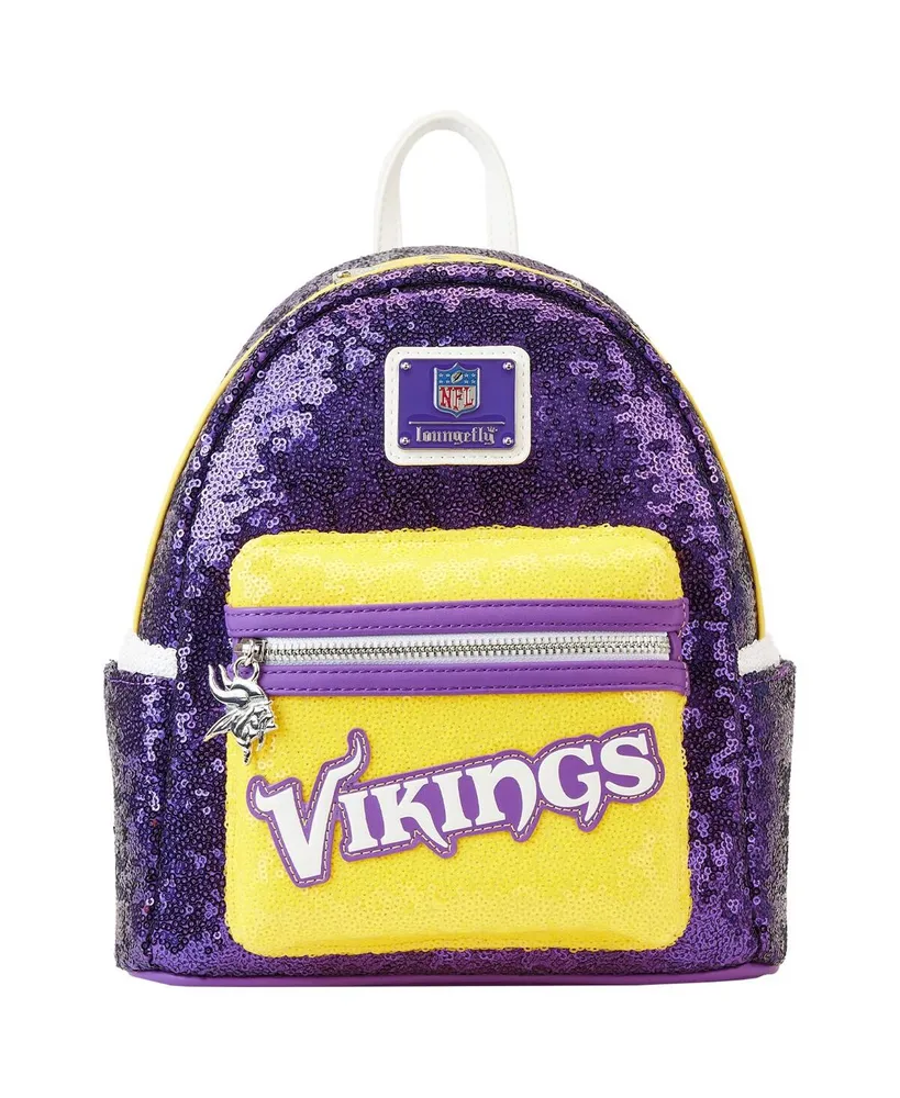 Men's and Women's Loungefly Minnesota Vikings Sequin Mini Backpack