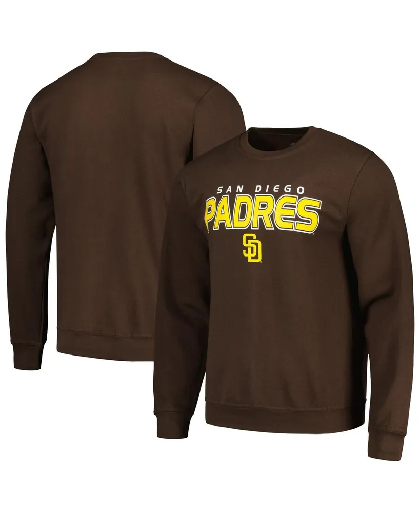 Men's Stitches Brown San Diego Padres Pullover Sweatshirt