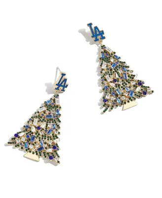 Men's and Women's Baublebar Los Angeles Dodgers Christmas Tree Dangling Earrings