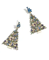 Men's and Women's Baublebar Los Angeles Dodgers Christmas Tree Dangling Earrings