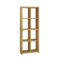 Book Cabinet 27.6"x11.8"x70.9" Solid Wood Teak